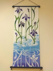 和手ぬぐい（菖蒲）